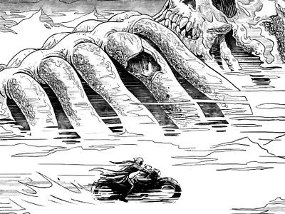 Lovecraftober 14 comic design diego ridao digital editorial horror illustration ridao