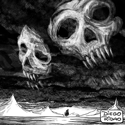 Lovecraftober 19 comic design diego ridao digital editorial horror illustration ridao