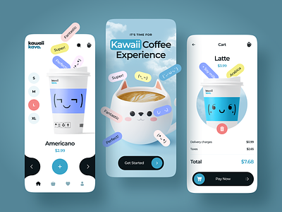 Coffee Shop App Concept 3d anime app application ui celan coffee coffee shop concept delivery ecommerce food app interface mobile app product starbucks ui ux