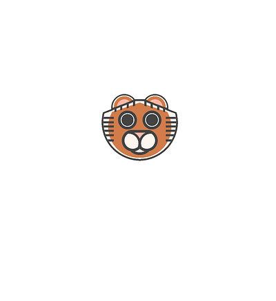 Tiger! animal cartoon cat jungle kawaii minimalist nature simple tiger