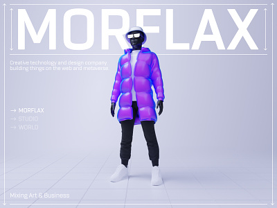 The New Morflax 3d 3d character 3d illustrations blender3d brand identity branding digital avatar digital fashion graphic design landing page logo minimalism ui user interface webdesign