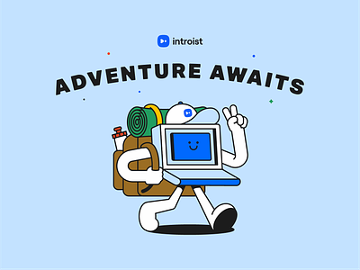 Adventure awaits adventure adventure awaits backbag happy happy laptop hiker hiking laptop