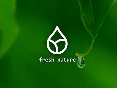 fresh nature app icon brand identity branding classic elegant corporate identity drop flat logo design graphic design green heal healing leaf logo logo design logomark logotype minimal minimalist logo modern logo natural cosmetics nature