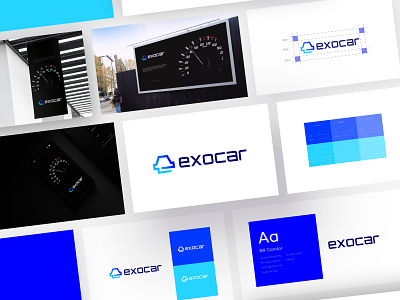 exocar branding agency brand guide brand guideline brand style guide branding branding project designxpart exocar branding full project barnding logo logo and brand style guide logo design modern project