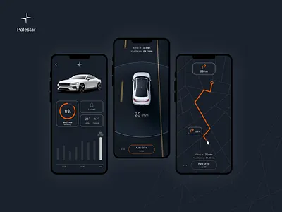 Polestar App app application branding dashboard design landing page linkedin mobile profuct design ui ui design uidesign user experience user interface ux web design