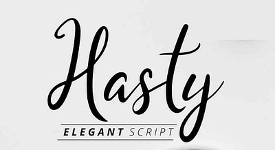 Hasty Elegant Script Font Free Download animation design fonts freebies illustration logo typography web