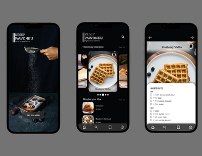 UI UX Resep Pawonku branding graphic design logo ui