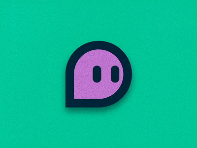 Doppi branding ghost icon illustration logo mark pin
