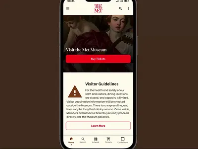 Met Museum 003 app design apple art branding clean design figma flat ios material met minimal mobile mobile design museum new york the met ui ux uxui design