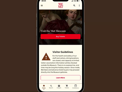 Met Museum 003 app design apple art branding clean design figma flat ios material met minimal mobile mobile design museum new york the met ui ux uxui design