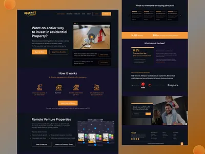 Remote venture - Real Estate Agency Homepage agency landing page landing page real estate agency real estate agency homepage real estate commercial real estate header real estate homepage real estate website real estate website 2022 ui ux design uiuxdesign ux designer