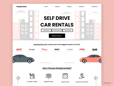 Car Rentals Website 3d animation art branding design digitaldesign flatdesign graphic design illustration innovationsync landing page logo mobile motion graphics nft print product design typography ui webdesign