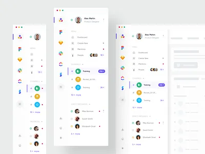 Sidebar Navigation clean component element figma minimal mobile modern navigation popular product sidebar trend ui web xd
