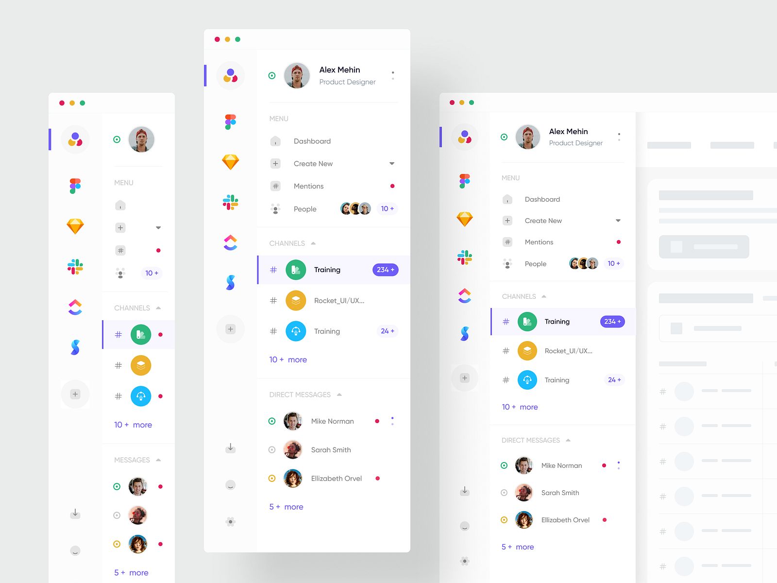 Sidebar Navigation by Fatemeh Golivari on Dribbble
