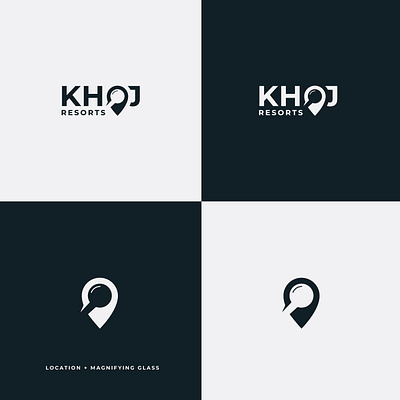 Khoj LOGO branding business card design graphic design illustration logo minimal vector