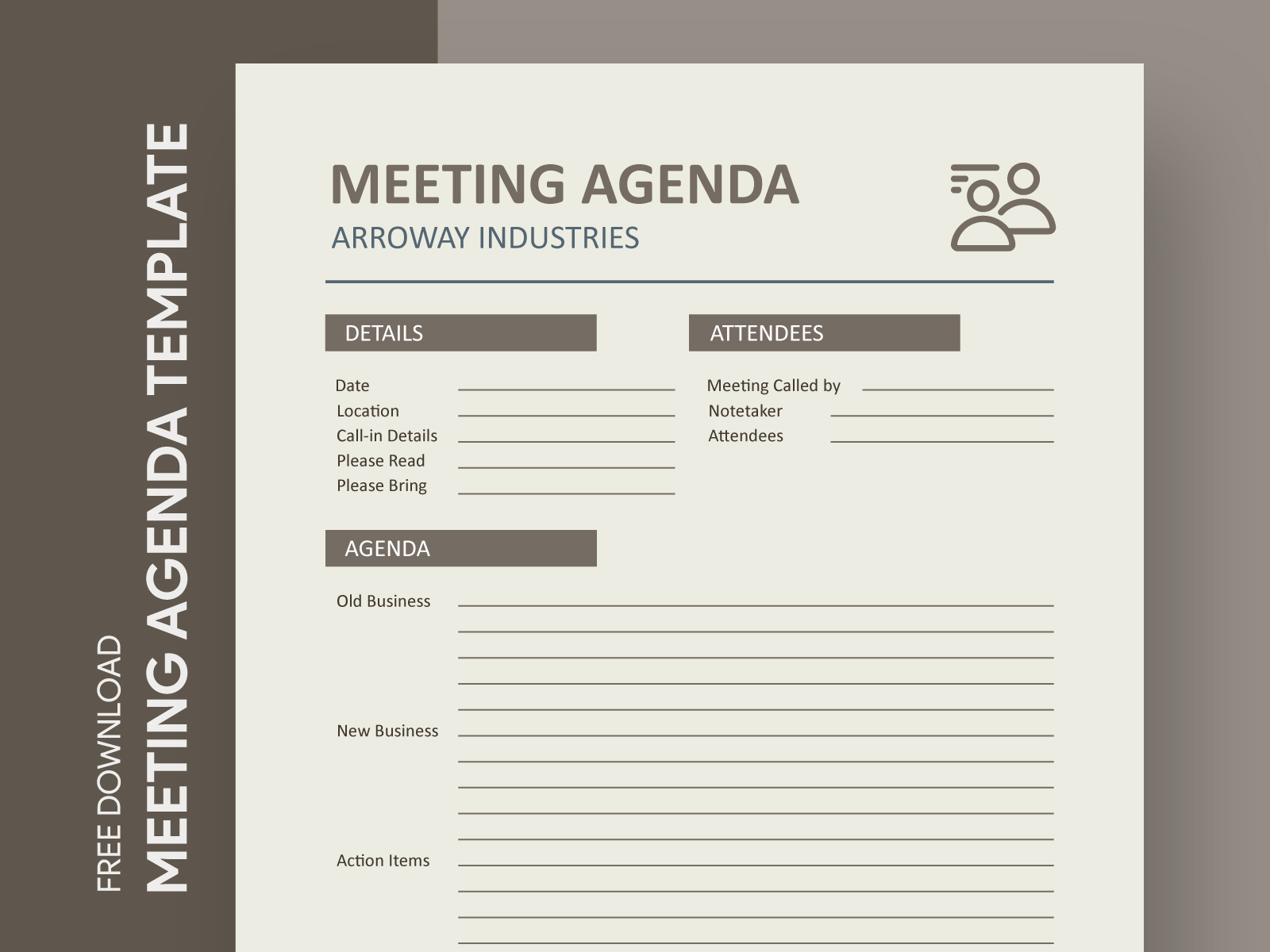 Meeting agenda. Agenda example.