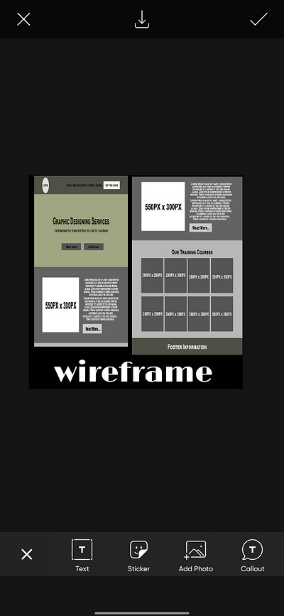 Wireframe using Adobe Photoshop app branding design graphic design illustration logo typography ui ux vector