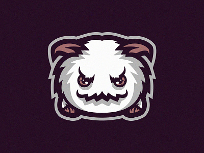 Poro LOL cute character branding character cutelogo design esport graphic design illustration leaga of legend logo logodesign mascot vector