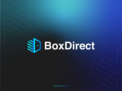 BoxDirect Logo 2022 app box branding design direct freelancer illustration internet logo modern nft popular project save storage trending ui unique visual