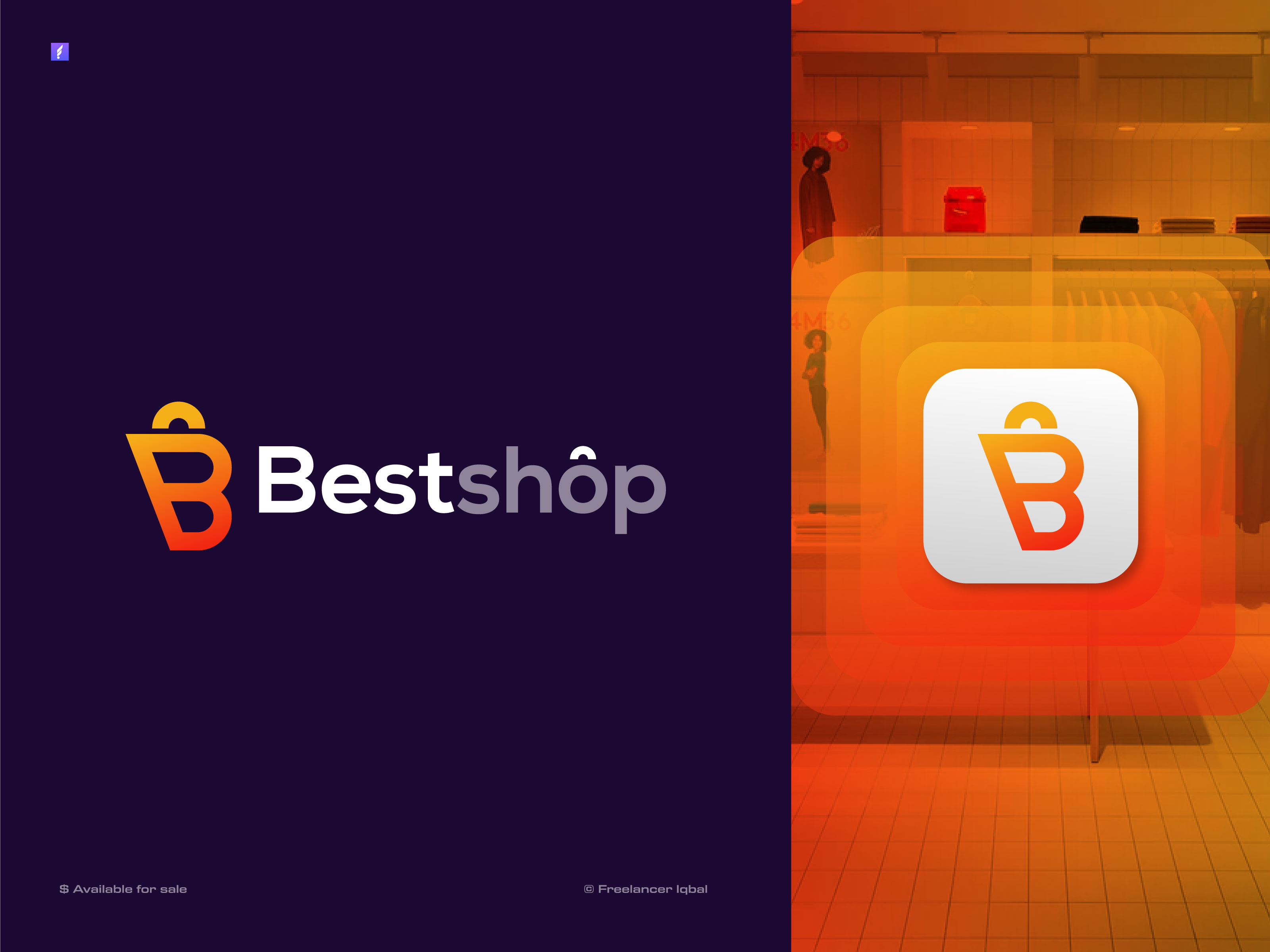 B Shop Logo Design By Freelancer Iqbal | Logo & Brand Designer | Visual ...