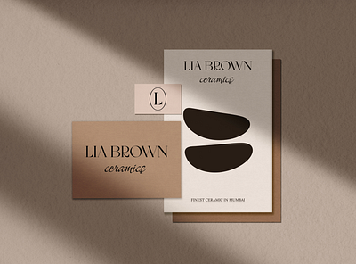 Branding stationery design for Lia Brown Ceramics | logo design brand identity design branding branding design branding logo branding stationery ceramic branding ceramics logo design designlogo graphic design illustrator logo logo design logo designer logo inspiration minimal logo modern logo design pottery logo design pottery studio visual identity