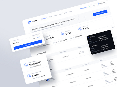 Crypto dashboard, ui, ux, web3, defi, investment app blockchain borrow business crypto design farming interface lending product staking ui ux