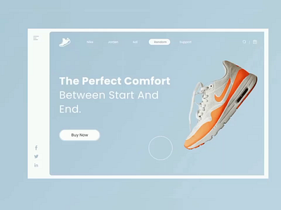 Sports shoes motion dashboard animation motion graphics ui ux