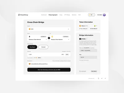 Bridge Aggregator binance bitcoin blockchain bridge bridge aggregator crypto crypto app cryptocurrency eth exchange flow multi chain ui ux web web app website
