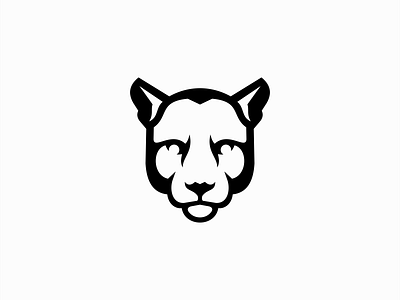 Cougar Logo animal branding carnivore cat cougar design feline identity illustration jaguar lioness logo mark mountain lion nature panther puma symbol vector wild