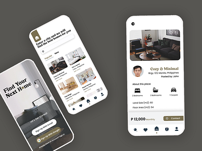 Find For Rent Properties App | Concept Design android app app design app ui graphic design ios landing page design mobile app design ui ui design uiux design ux design