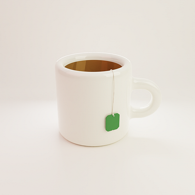 NFTea 3d blender cup cuppa drink illustration mug tea