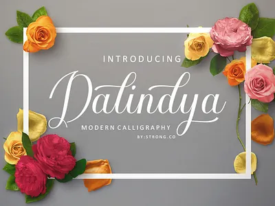 Dalindya branding graphic design logo logo fonts love fonts modern fonts script fonts wedding fonts