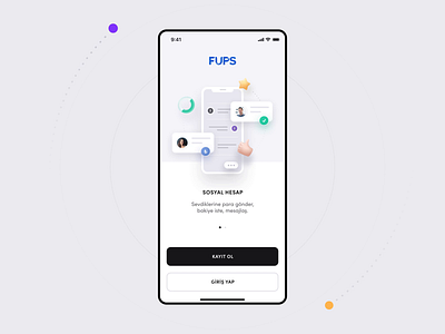 FUPS Onboarding (Animated) aftereffects animation finance motion graphics onboarding splash ui ux wallet