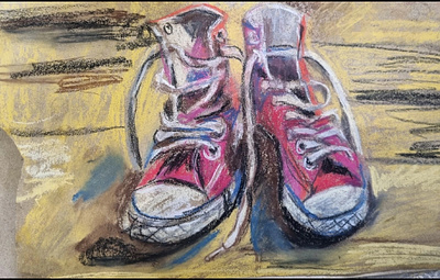 Joggings, soft pastel, 29×21 sm