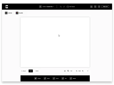 Block-chain based Canvas art community. animation app design beautiful app best websites graphic design motion graphics nft nft canvas nft website ui
