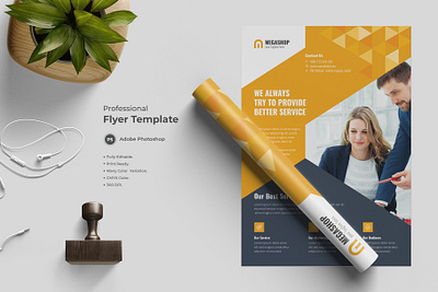 Flyer Template-11 design flat design flyer modern design professional design