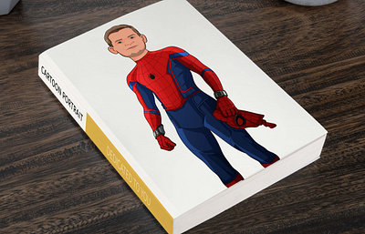 A cartoon of a handsome spider man with his mask in his hand animation art artwork cartoon cartoon art cartoon portrait cartoonart cartoonist characterdesign handsome icartoonall illustration logo nft nftart spiderman