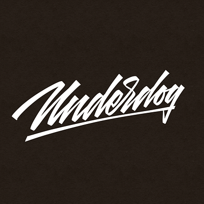 Underdog branding calligraphy handlettering lettering logo typography