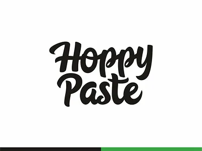 Hoppy Paste typo branding brew brewing craft beer design graphic design hops icon icon set illustration ipa lager beer lettering logo mark plant symbol typo vector wet