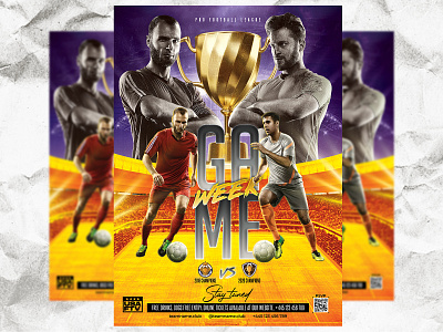 Soccer Flyer Template flyer flyer template football flyer football match football poster graphic design graphicriver instagram instagram flyer premium soccer soccer flyer soccer poster team vs