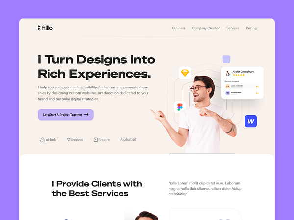 Personal Portfolio Website by Arafat Ahmed Chowdhury for Filllo Design ...