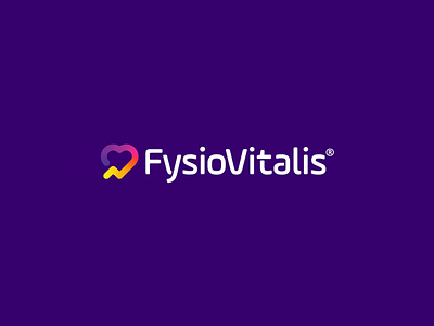 FysioVitalis - Logo Animation 💖 animation brand identity design creative logo dutch freelance logo designer fysiovitalis health heart lifestyle logo logo animation medic motion motion designer motions pulse visual identity design