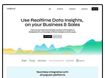 Data Analytics website ai artificial intelligence data data analytics data science figma insights minmal ui ui design web web design