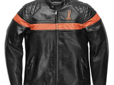 Harley-Davidson Men’s Victory Sweep Vintage Leather Jacket Black bikerjacket branding design harleydavidson illustration leatherjacket logo motogpjacket ui vector