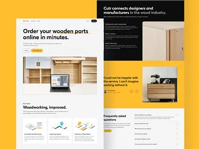 Cutr Landing Page branding design figma illustration ui ui design web design webflow
