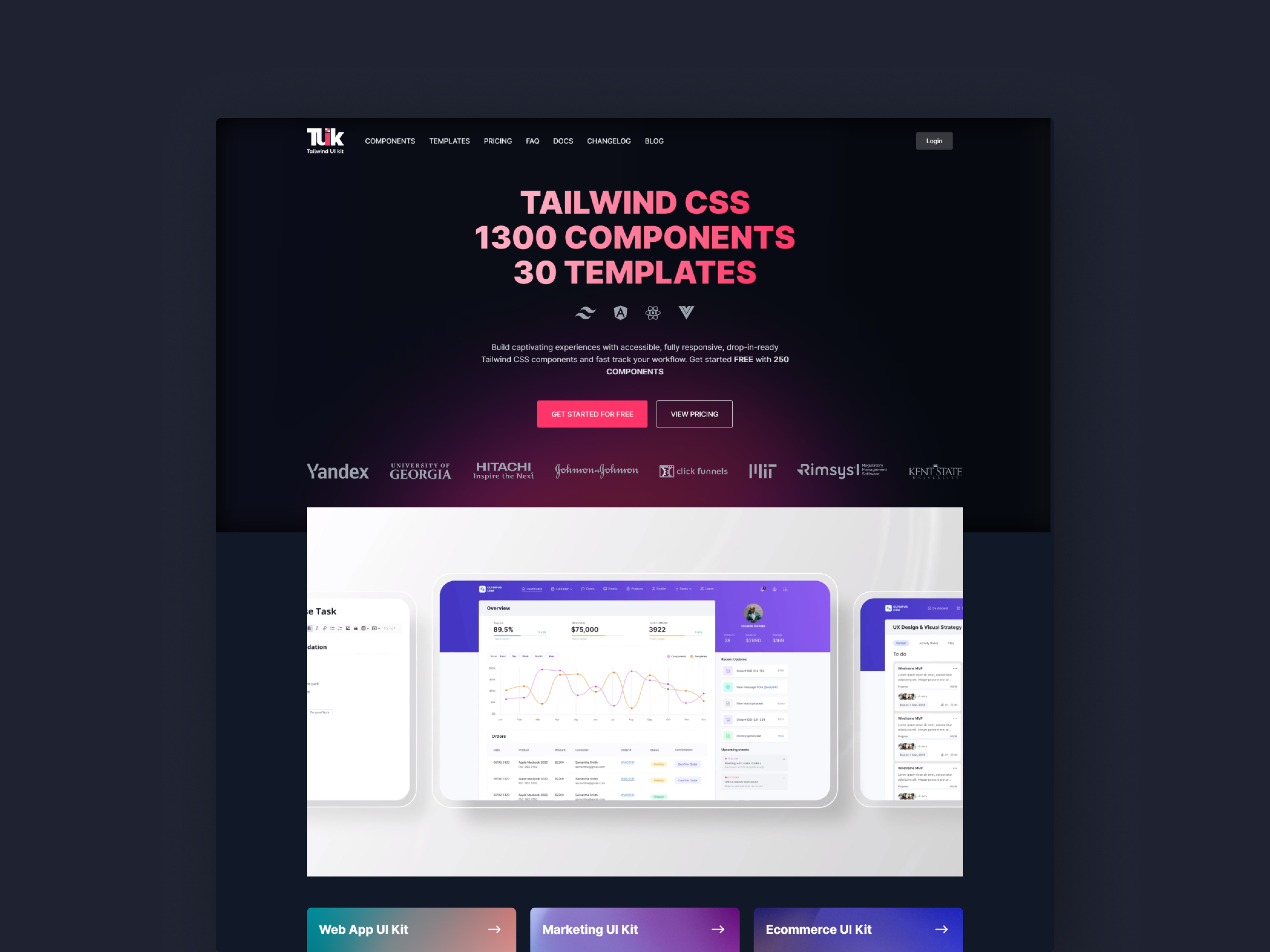 Tailwind UI Kit - Tailwind CSS Components & Templates By Rafay Syed For ...