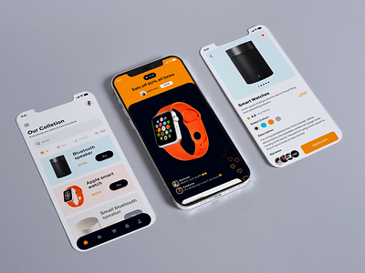 Live Shopping App UI #1 appdesign appui collection ecommerce electronics live shopping mobileapp new orange shopui trending ui uidesign uiux