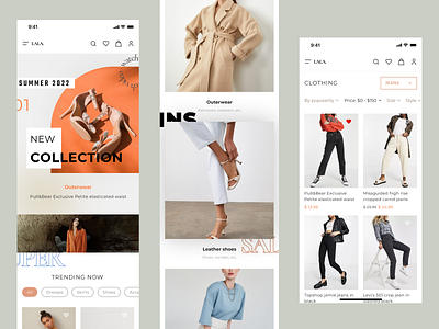 LALA. Fashion eCommerce App cloth selling mobile designs e commerce mobile designs fashion app design