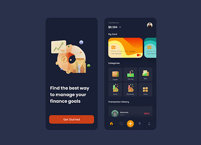 #Day3 - Finance UI Mobile Design 3d 3d icon 3d illustration branding design illustration minimal mobile app mobile design ui ux vector