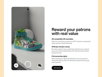 New marketing content augmented reality branding design device digital wearables illustration marketing marketing design nfts ui web3